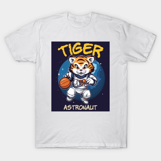 Tiger Astronaut T-Shirt by Yopi